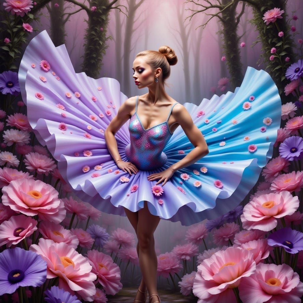 Energetic Dance Scene with Rhythmic Flux