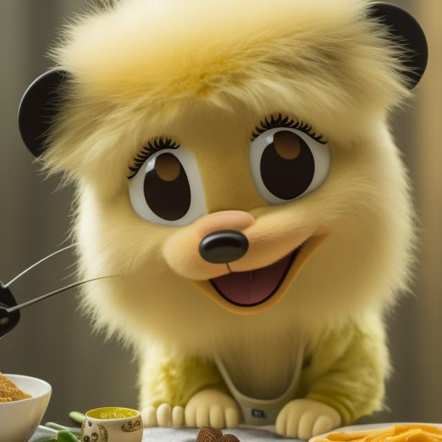 Glowing Mickey Mouse with Cheese Plate