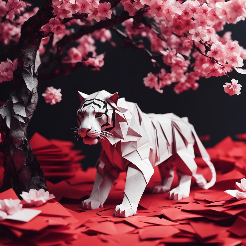 origami tiger