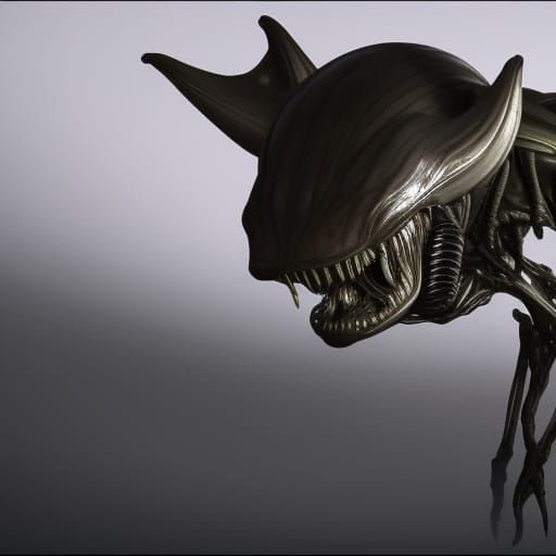 Evolved Alien Concept Art in 8-bit Sci-Fi