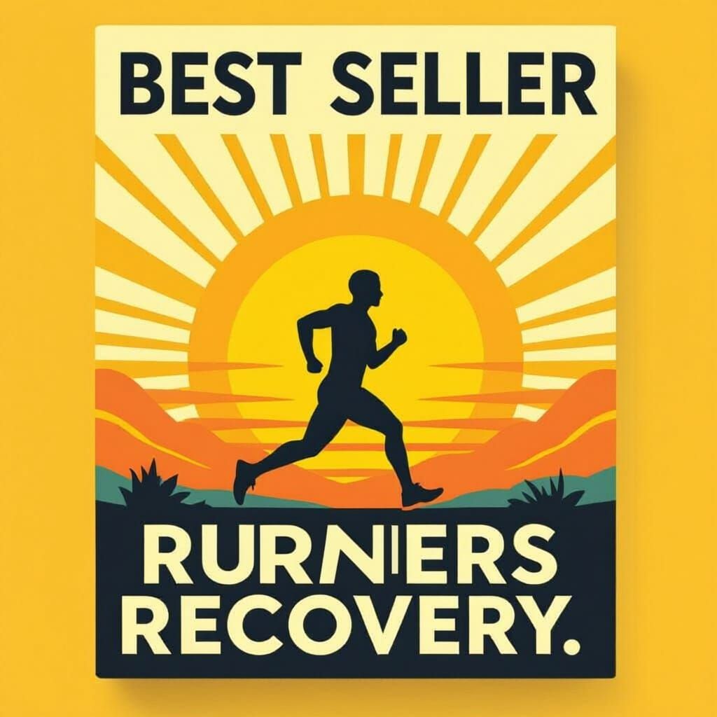 Runners Recovery Book Cover With Running Symbol