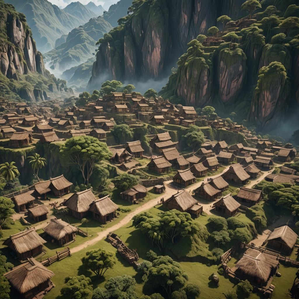 Peruvian Village: Detailed Matte Painting in Unreal Engine