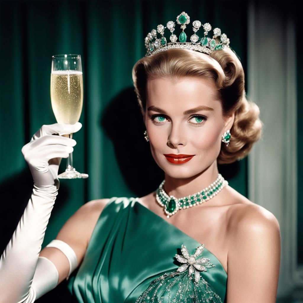 ** Portret of beautiful Grace Kelly **