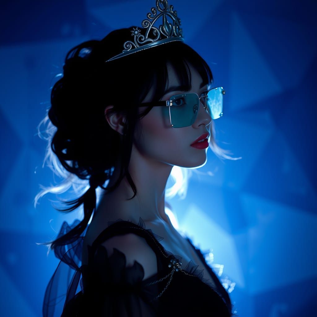 Dramatic Portrait of a Powerful Dark Princess