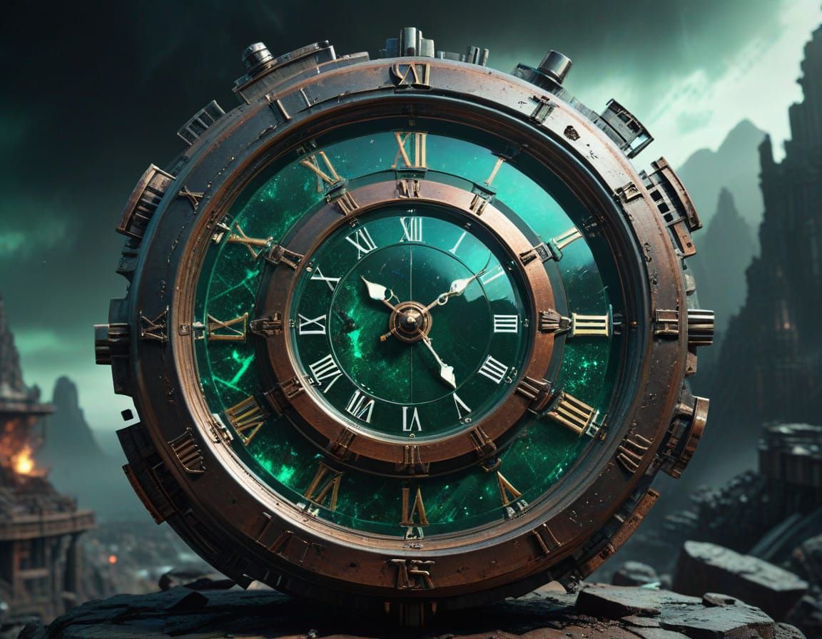 Stunning Digital Clockpunk Masterpiece in Maximalist Style