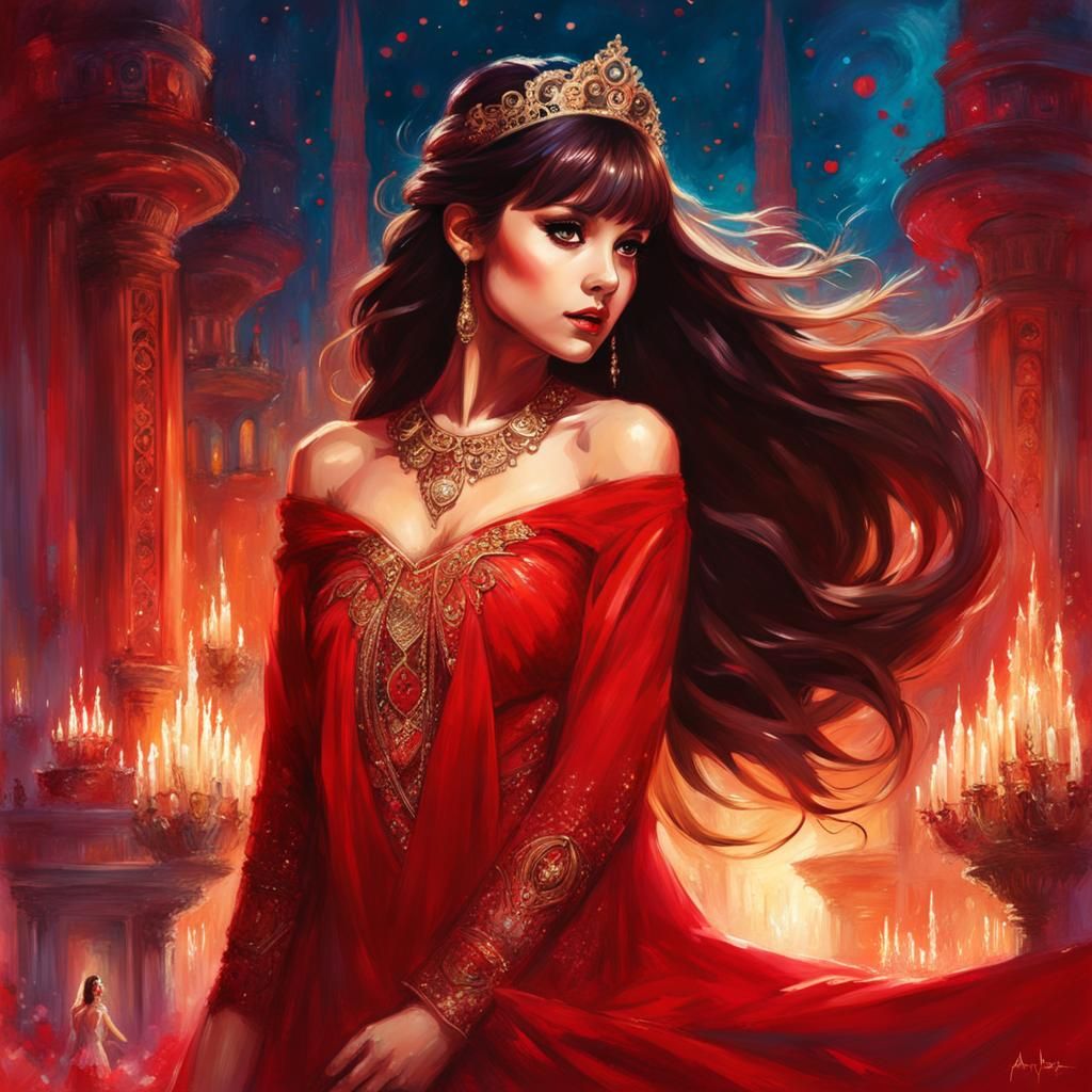 Inca Princess in Style of Asencio and Daeni