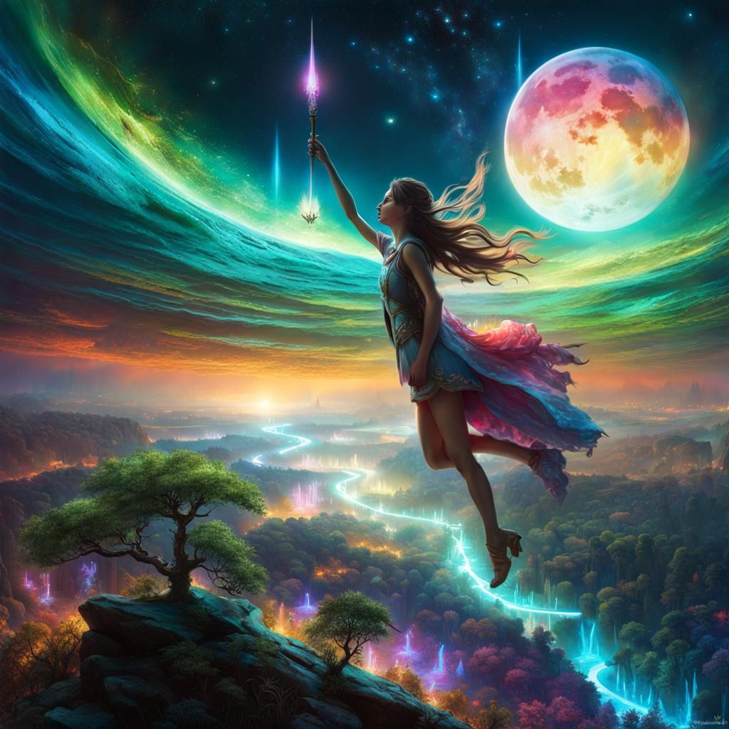 Bioluminescent Forest: A Fantasy Art Masterpiece