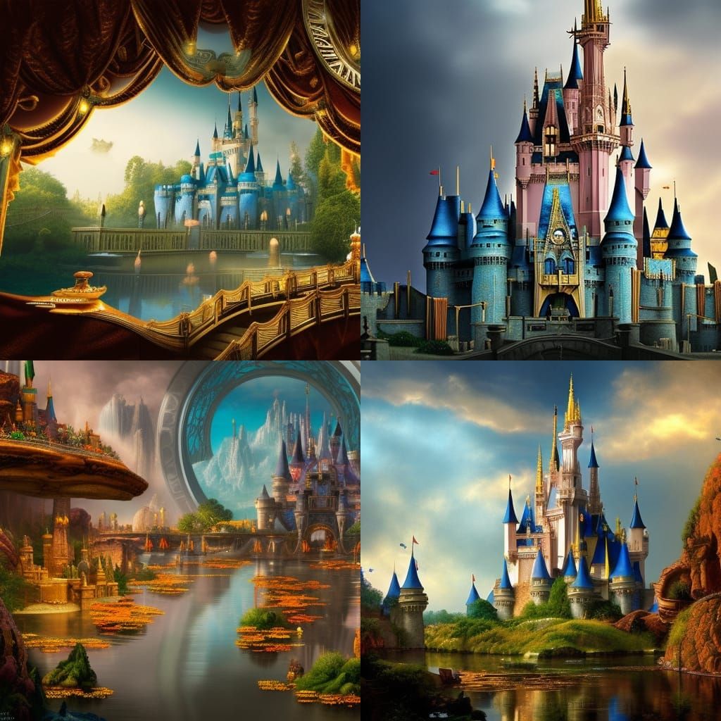 Epic Disney World Digital Matte Painting