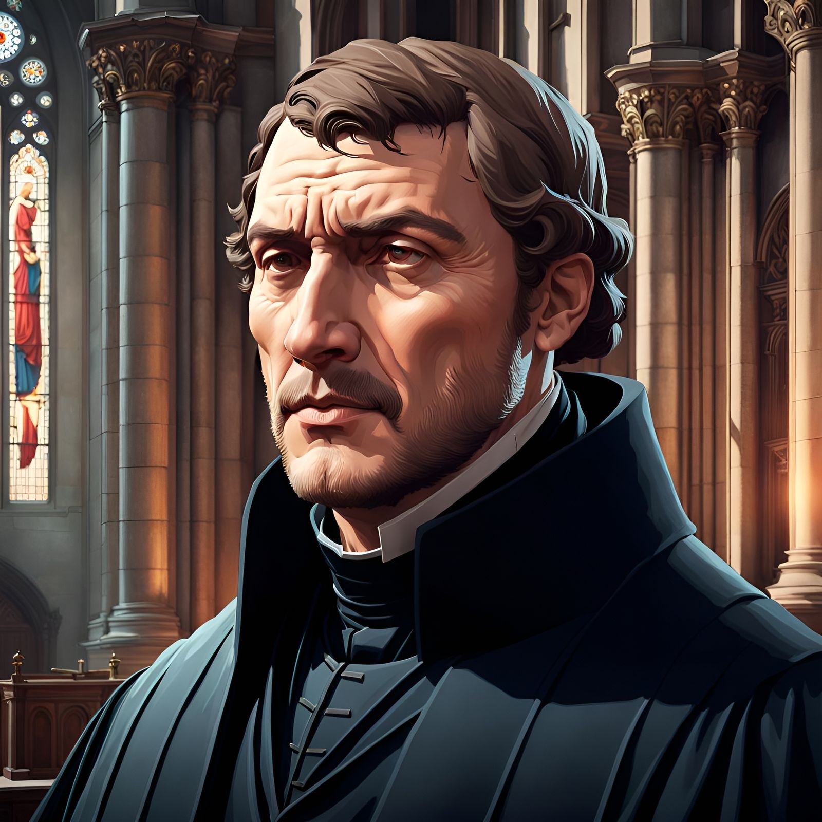 Martin Luther Portrait in 19th Century Berlin