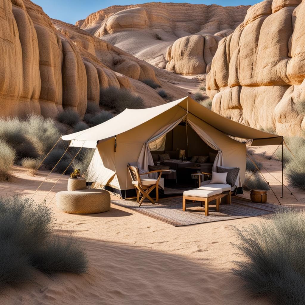 Desert Camping Oasis in Judah, Israel