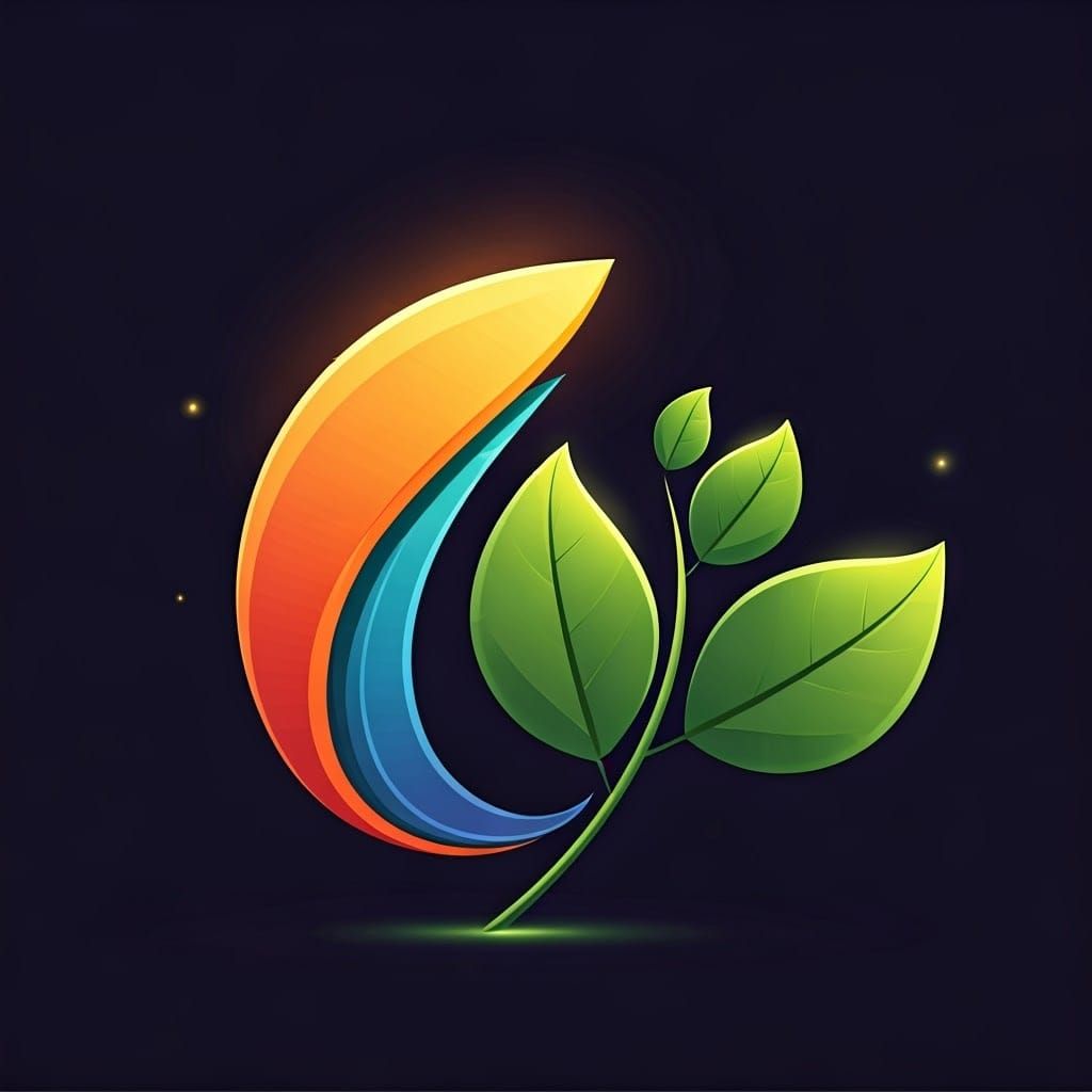 Hopeful Eco-Friendly Logo in Rainbow Colors