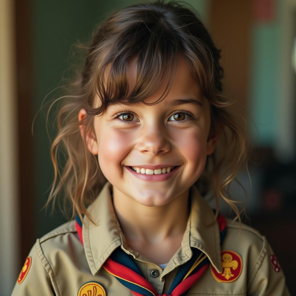 Girl Scout Disney Style Close-Up in 8K