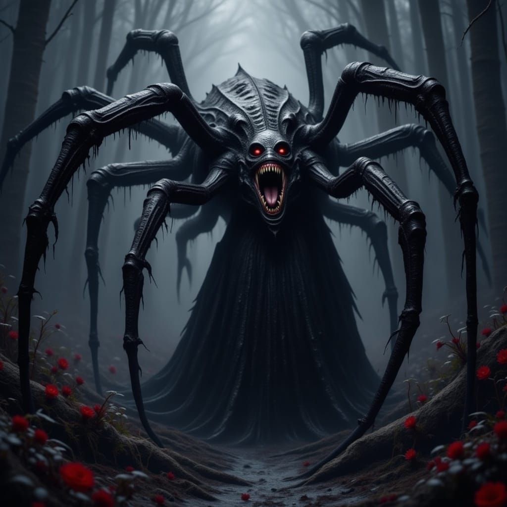 Gothic Nightmare Creature Reaching Out