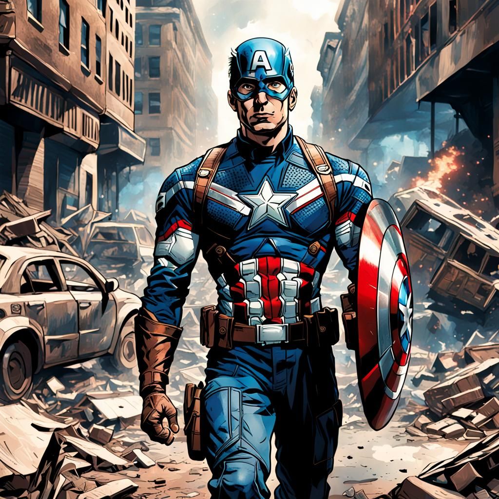 Captain America: A Heroic World-Saving Scene