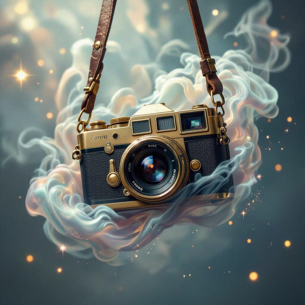 An imagined camera capturing a surreal or magical moment