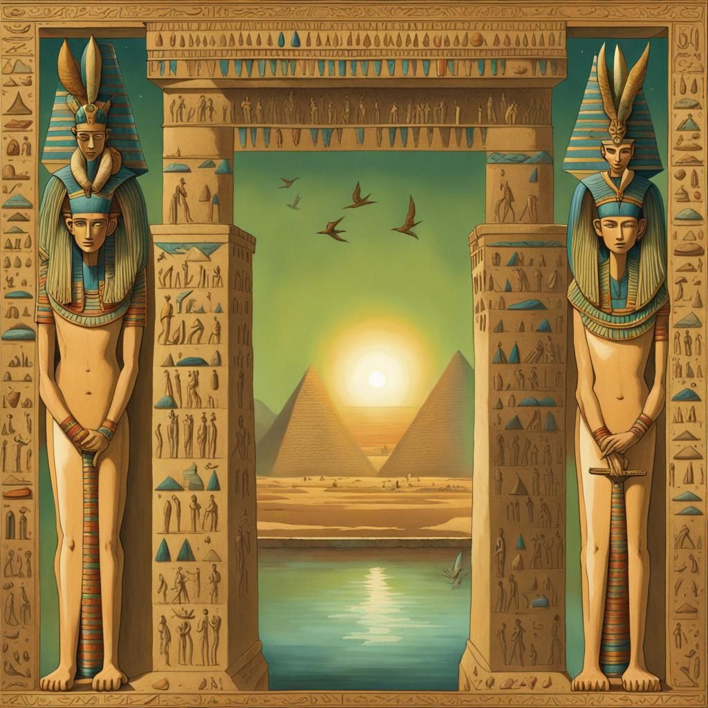 Magical portal Ancient Egypt
