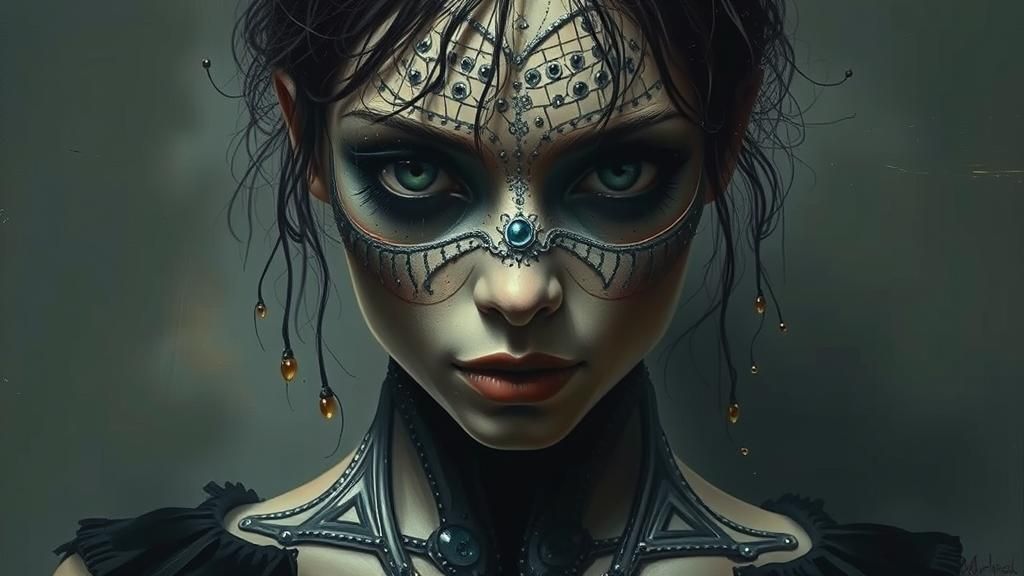 Angler Fish Oil Painting in Pop Surrealism Style