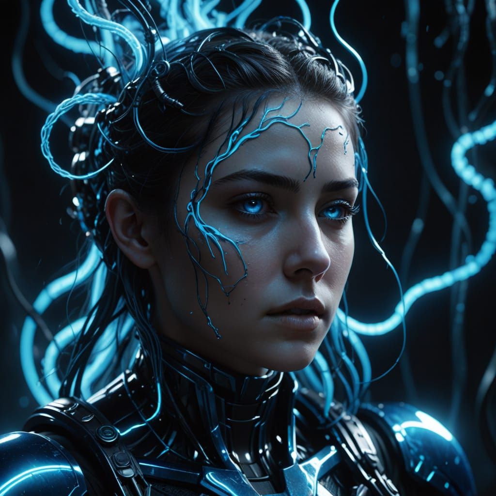 Surreal Sci-Fi Student Draining Memories