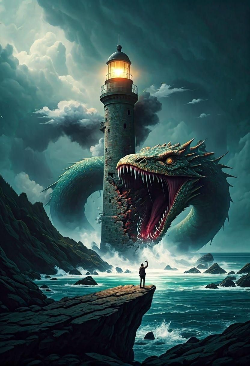 Expressionistic Oil Painting of White Clouds