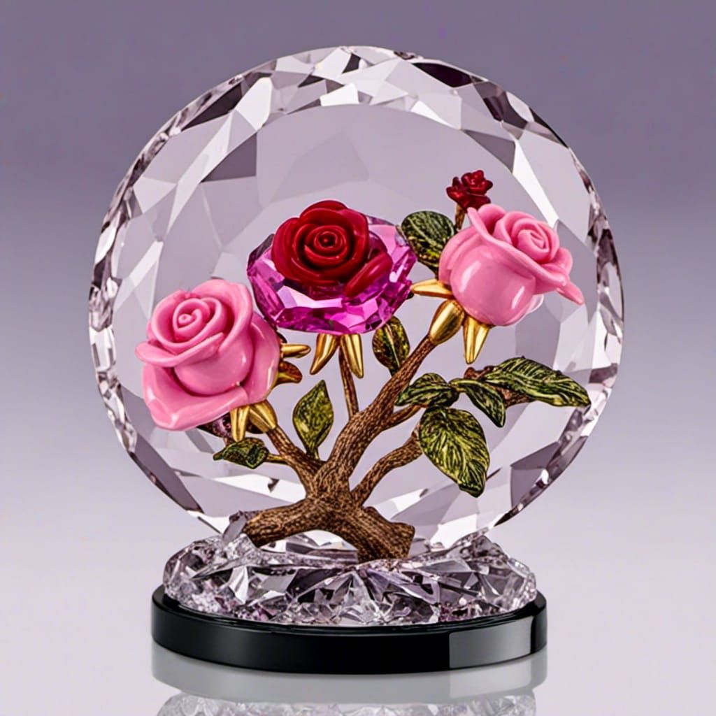 Magical Roses with Lightning and Magic Circle