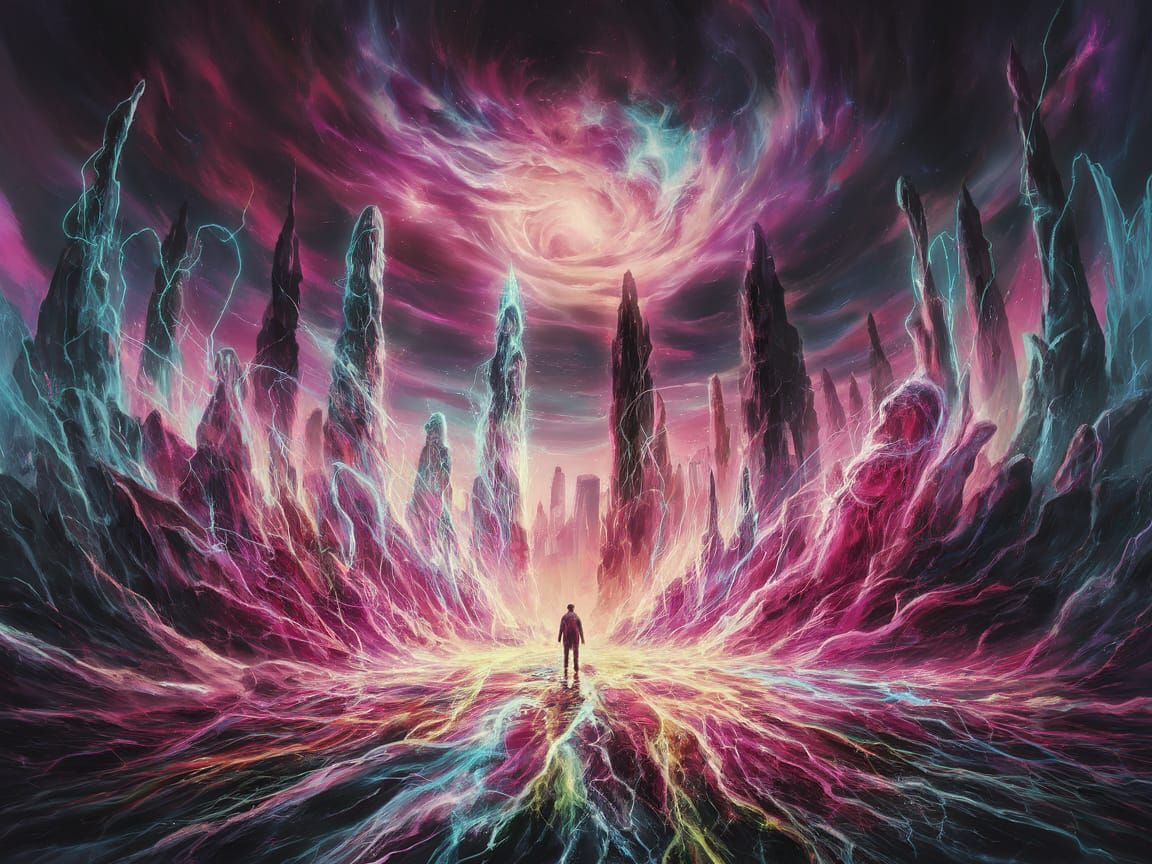 Surreal Moment of Cosmic Chaos Unleashed