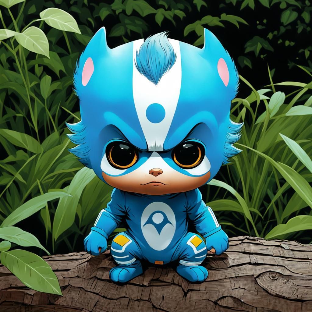 Cute Creature in Comic Noir Expressionism