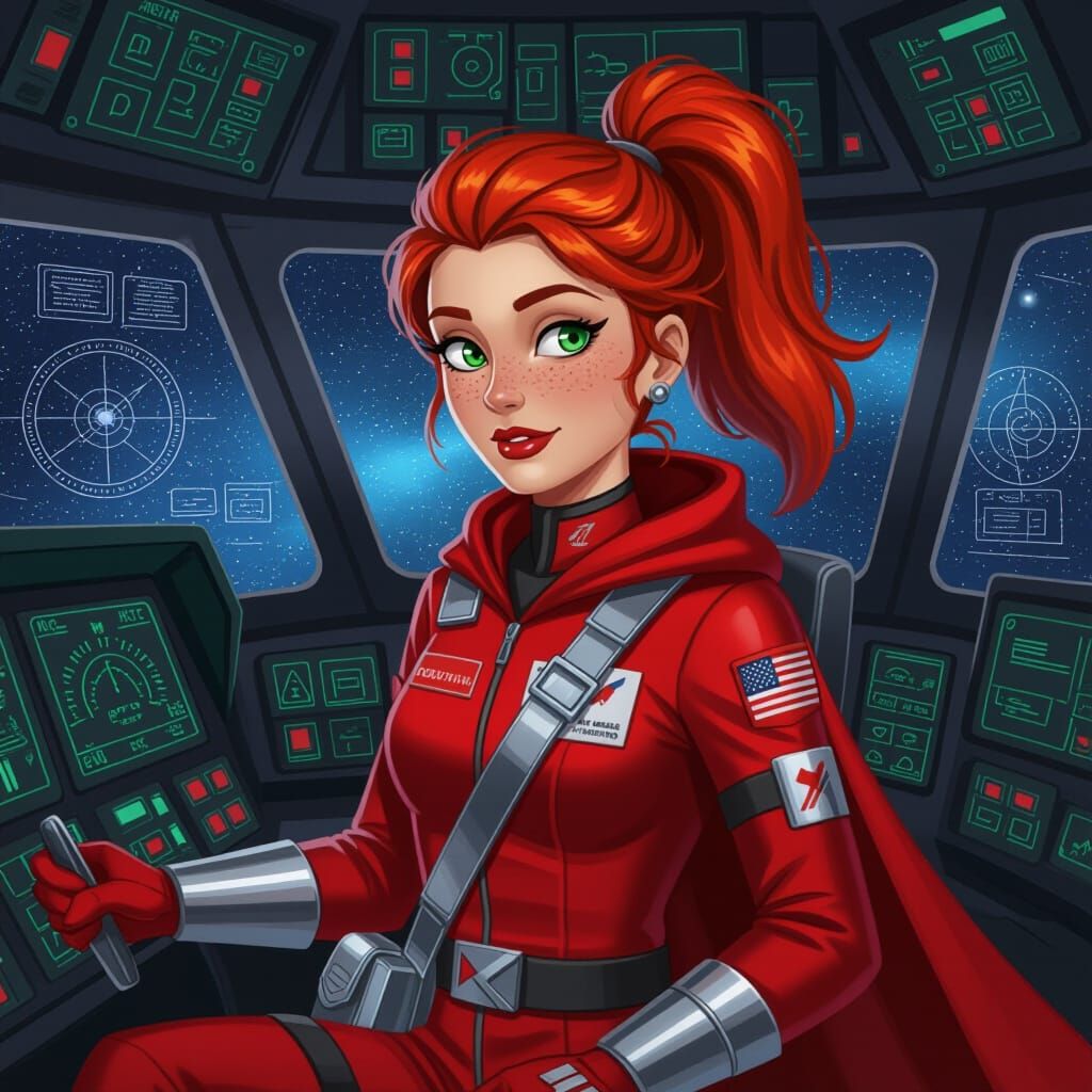 Retro Sci-Fi Redhead Delivering on Kepler-186f