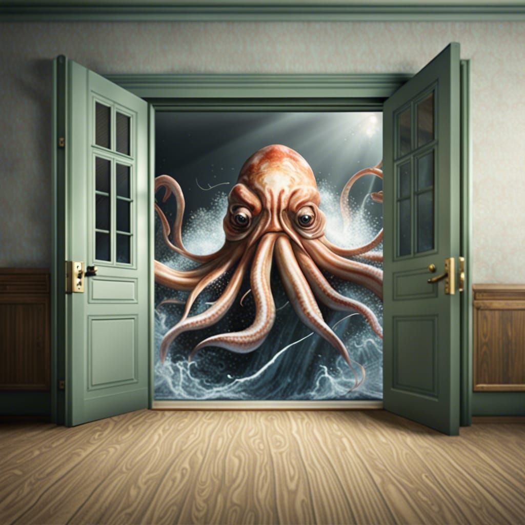 Giant Squid Crashes PowerPoint Presentation