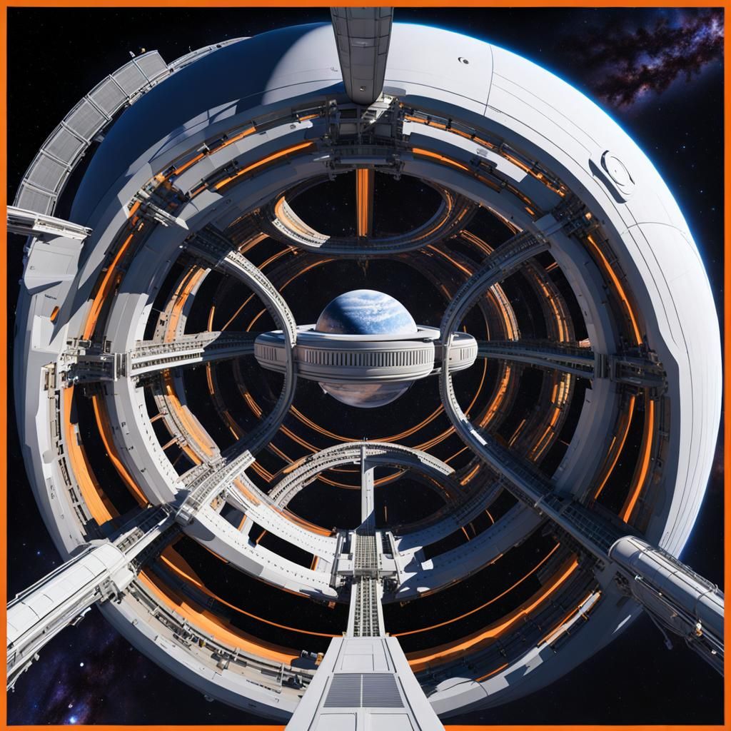 Hyperreal Torus Space Station at Lagrange Point