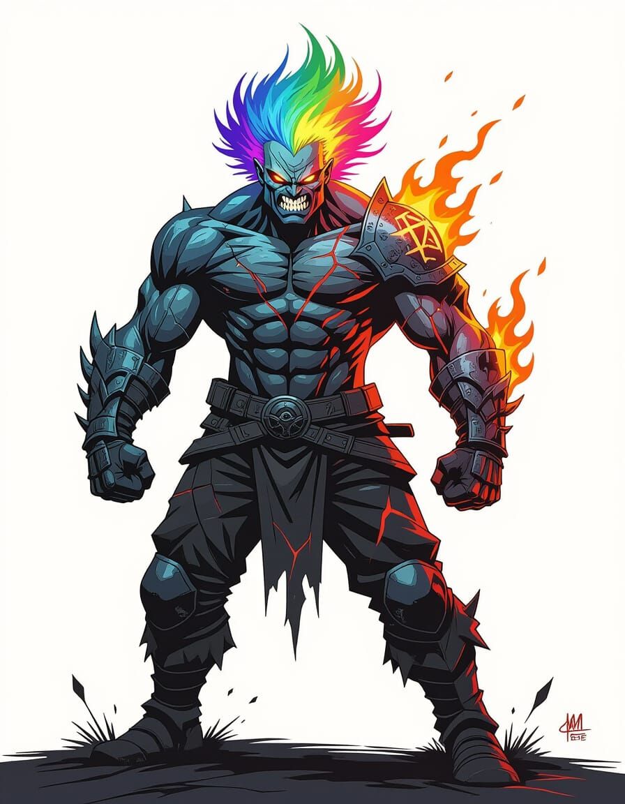 Battle-Hardened Anti-Hero in Dynamic Bio-Armor