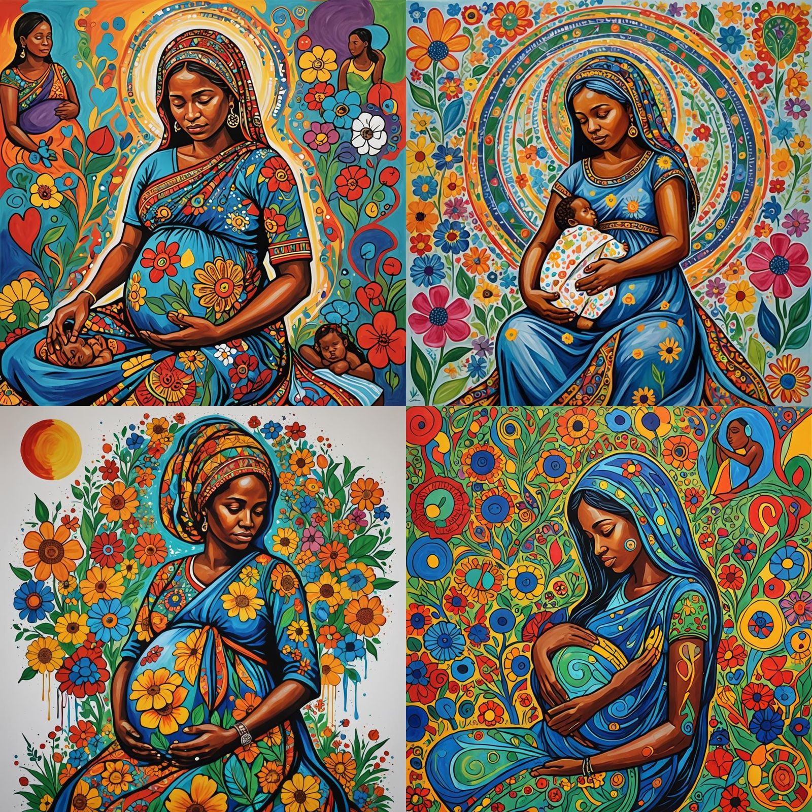 Artwork Promoting Maternal Mental Health Awareness