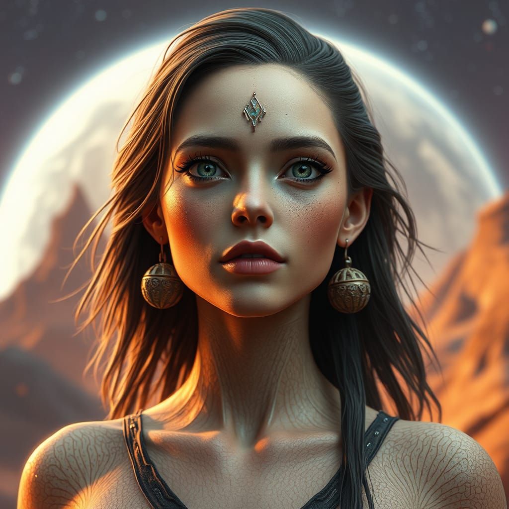 Erra Inhabitant: Hyperdetailed Portrait in Unreal Engine 5