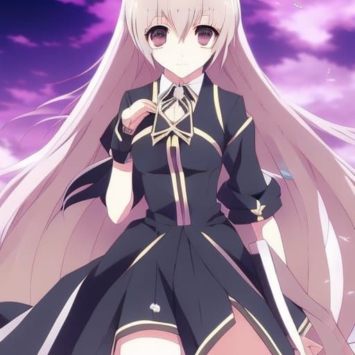 Anime Girl in Japanese Manga Style