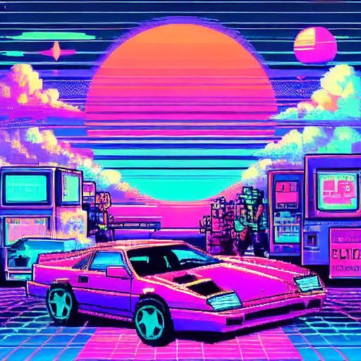 Cyberpunk Pixel Art Battle: David Martínez vs Adam Smasher