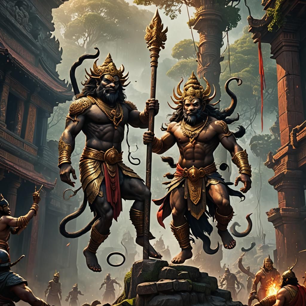 Lord Narasimha Emerges to Slay Hiranyakashipu