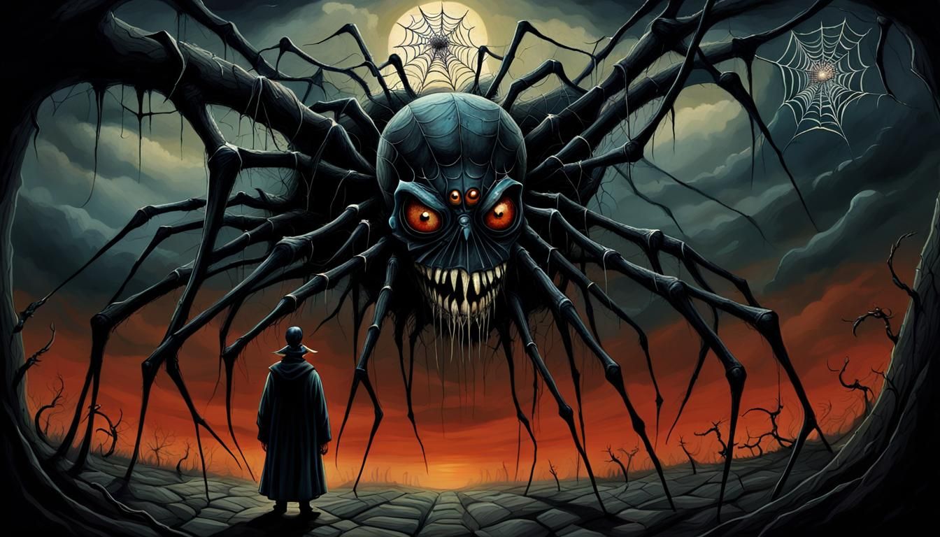 Pagan's Spiderweb Eyes: A Surreal Vision