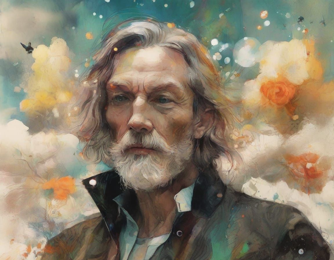 Tranquil Textures: Expressive Watercolor Fine Art