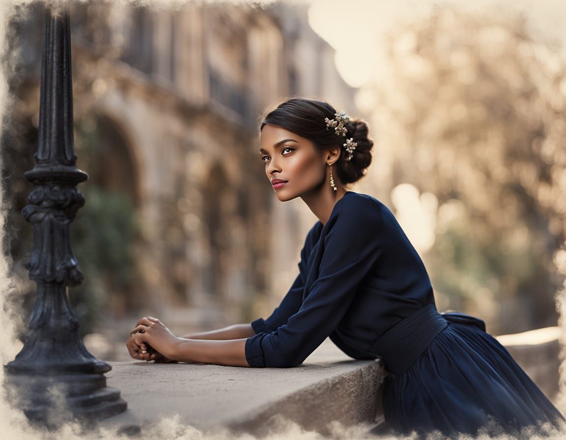 Hyperrealistic Portrait of a Captivating Woman in Soft Focus