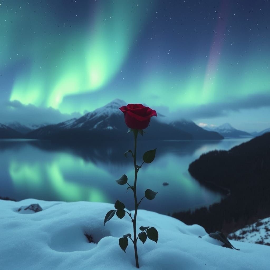 Tranquil Lake Landscape with Poetic Inspiration