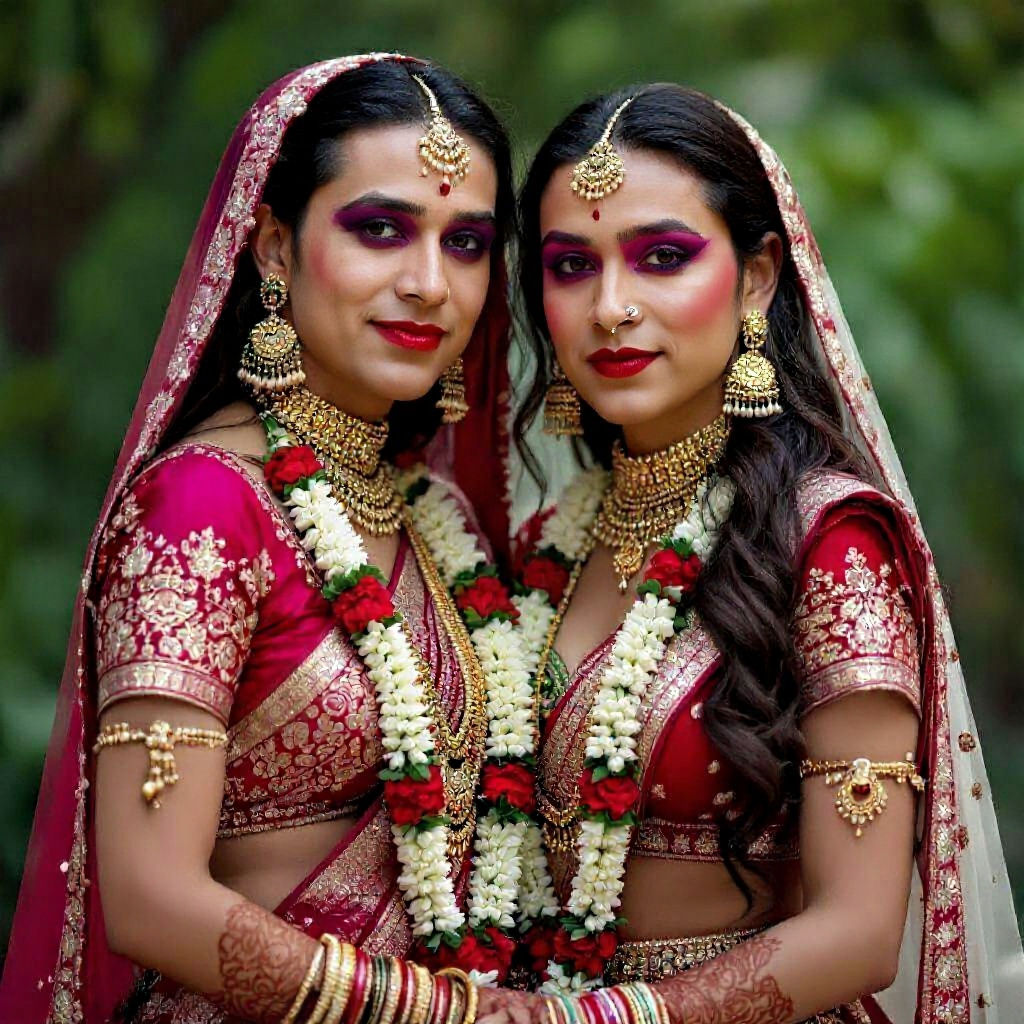 Indian Bride in Traditional Wedding Attire