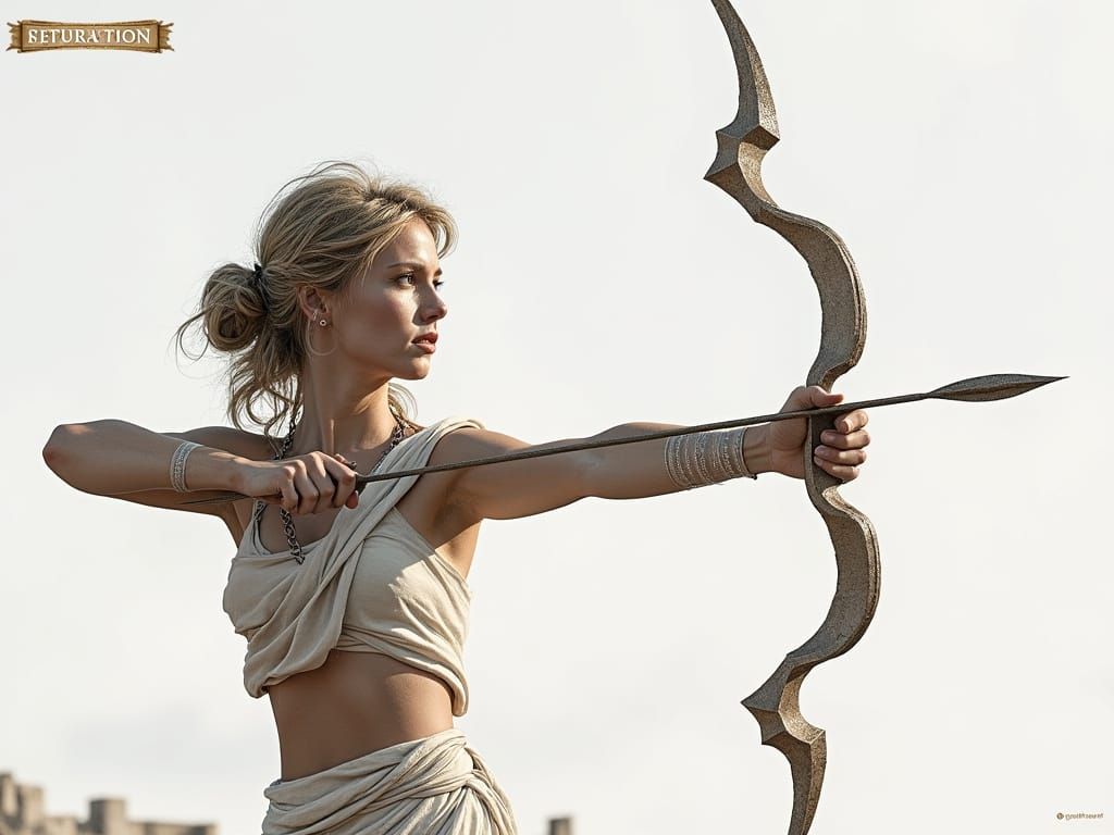 Goddess of Fate at the Parthenon Ruins