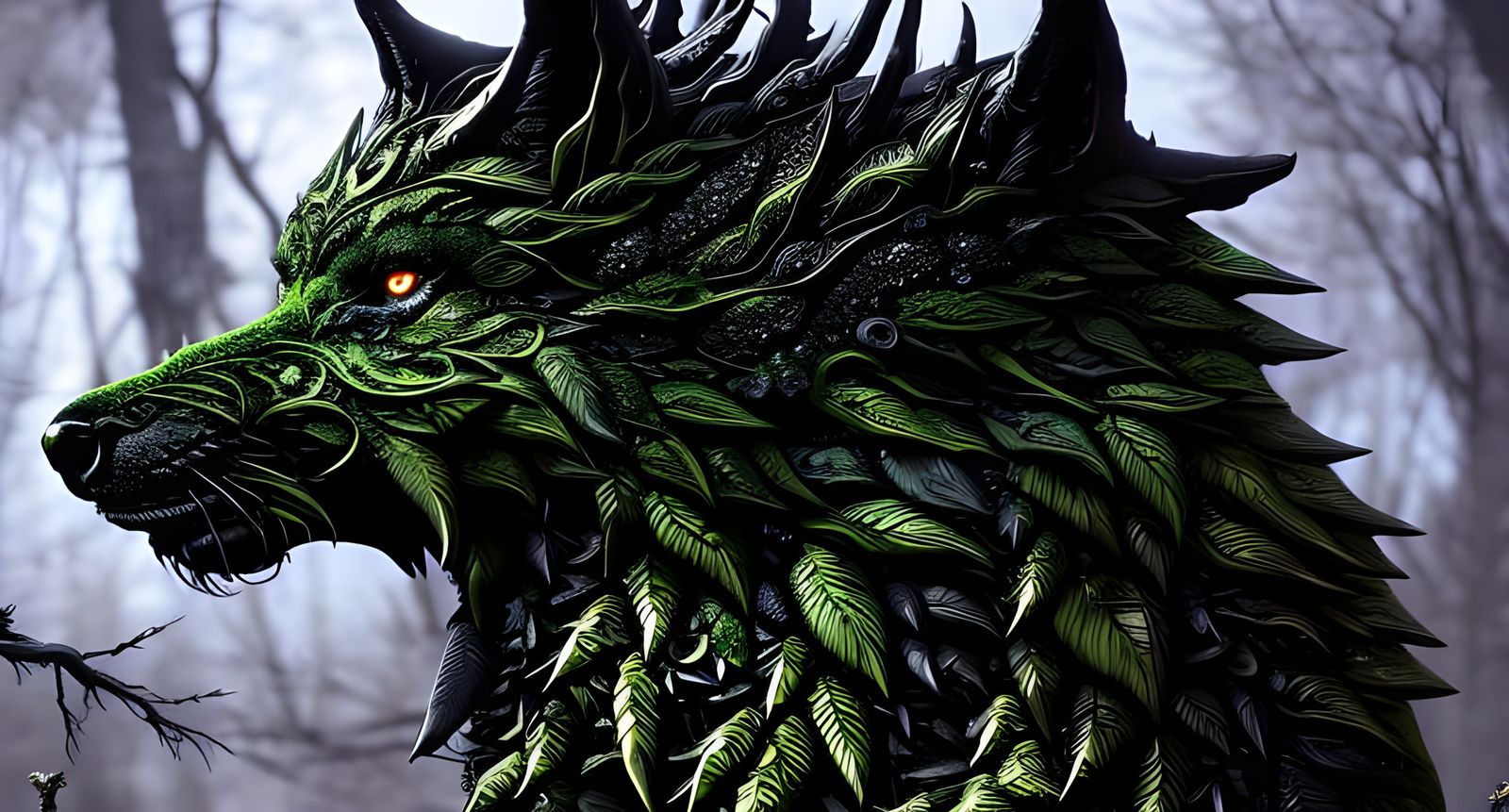 Dark leaf wolf