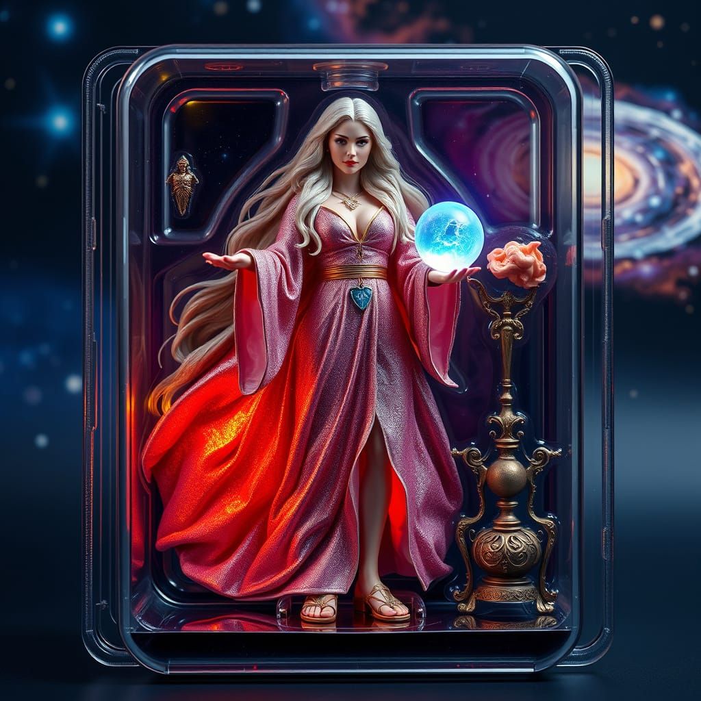 Celestial Sorceress Action Figure in Cosmic Packaging
