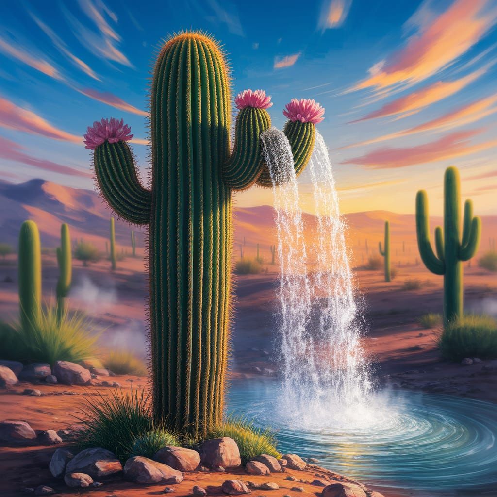 Aquactus  - the oasis that isn’t just a mirage 🏜️🌵🌊