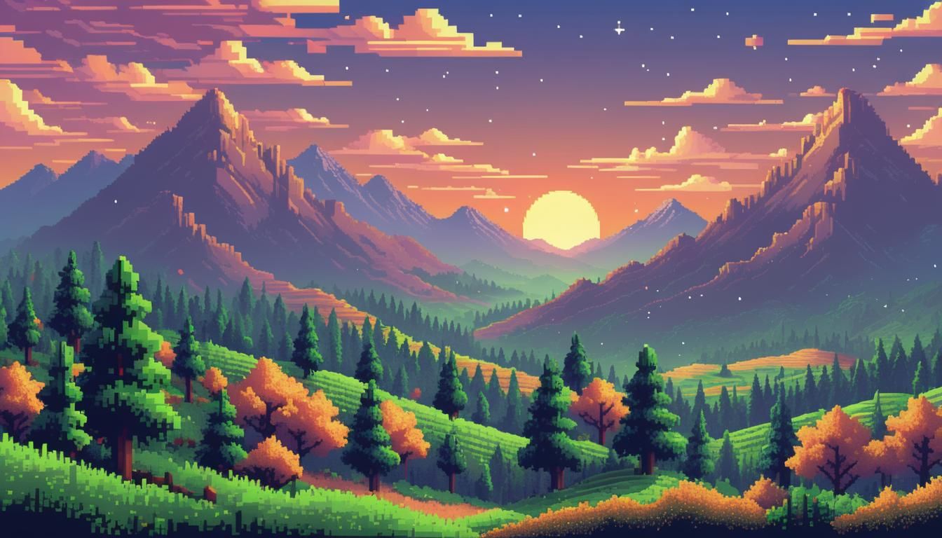 Pixel art Landscape