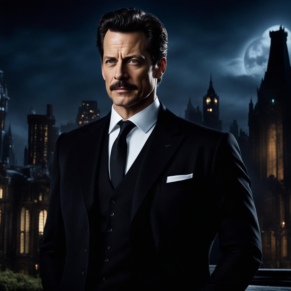 Dr. Thomas Wayne in Gotham City at Night