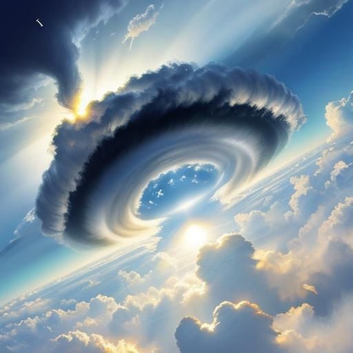 Googly-Eyed Tornado in Divine Sunshine