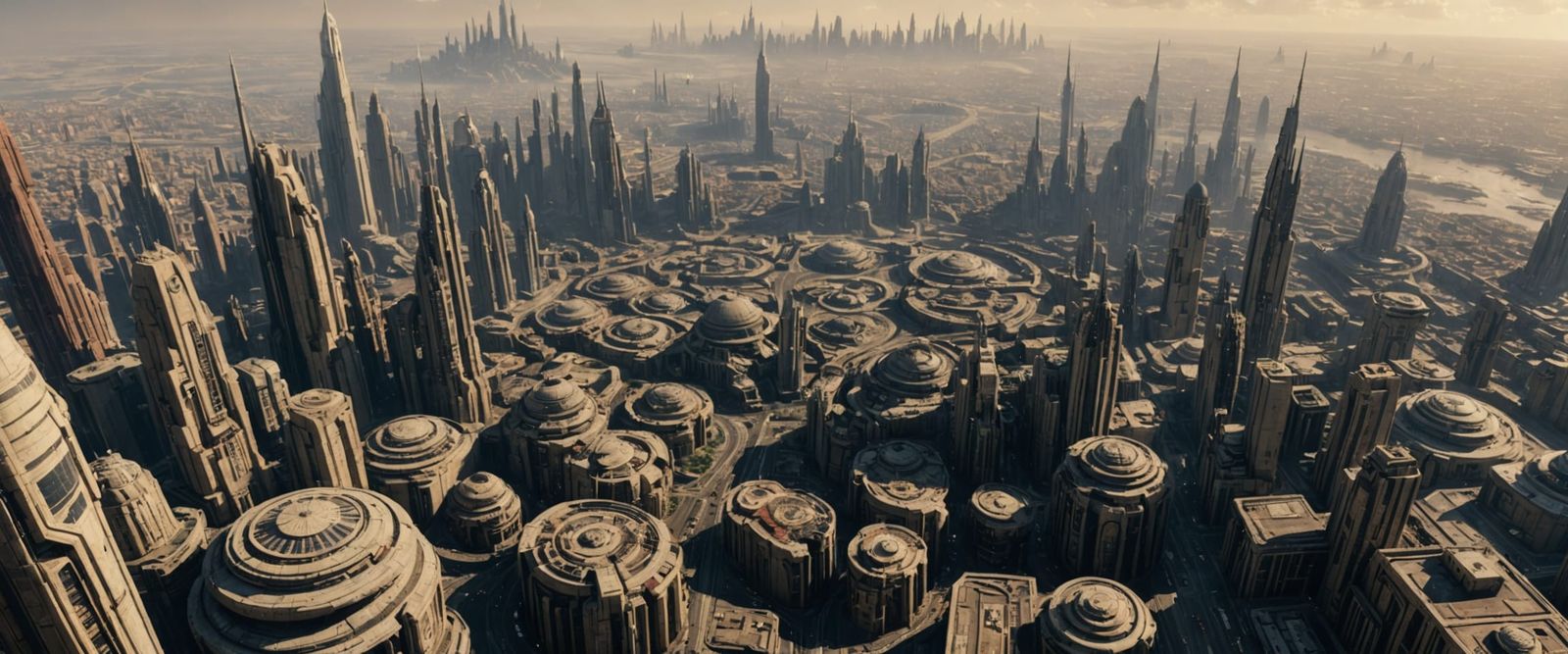 Galactic Metropolis: A Bird's Eye View of Coruscant