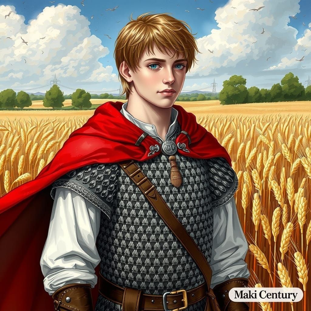 Medieval Russian Warrior in Anime-Inspired Armor