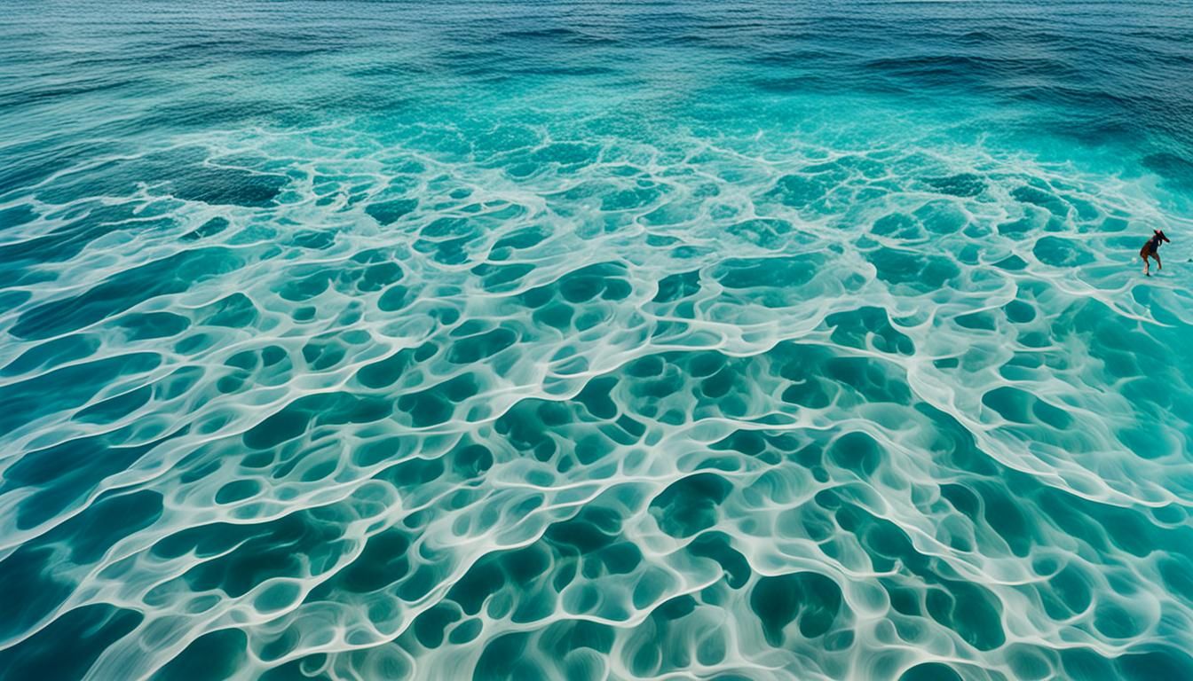 Underwater Cloudscape in Bahamas Blue Water